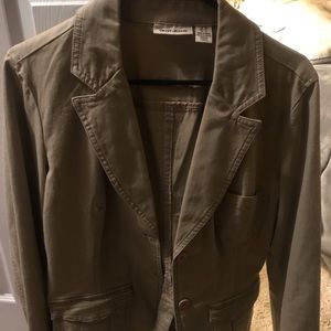 Creamoff green women’s blazer size large brand